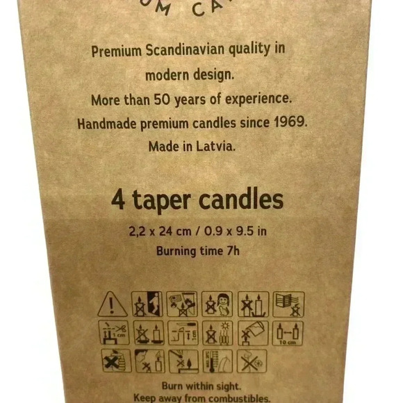 Scandinavian 10” Wax Tapered Candles Family Dinner Easter Pastels Table Decor - Picture 4 of 4